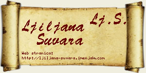Ljiljana Suvara vizit kartica